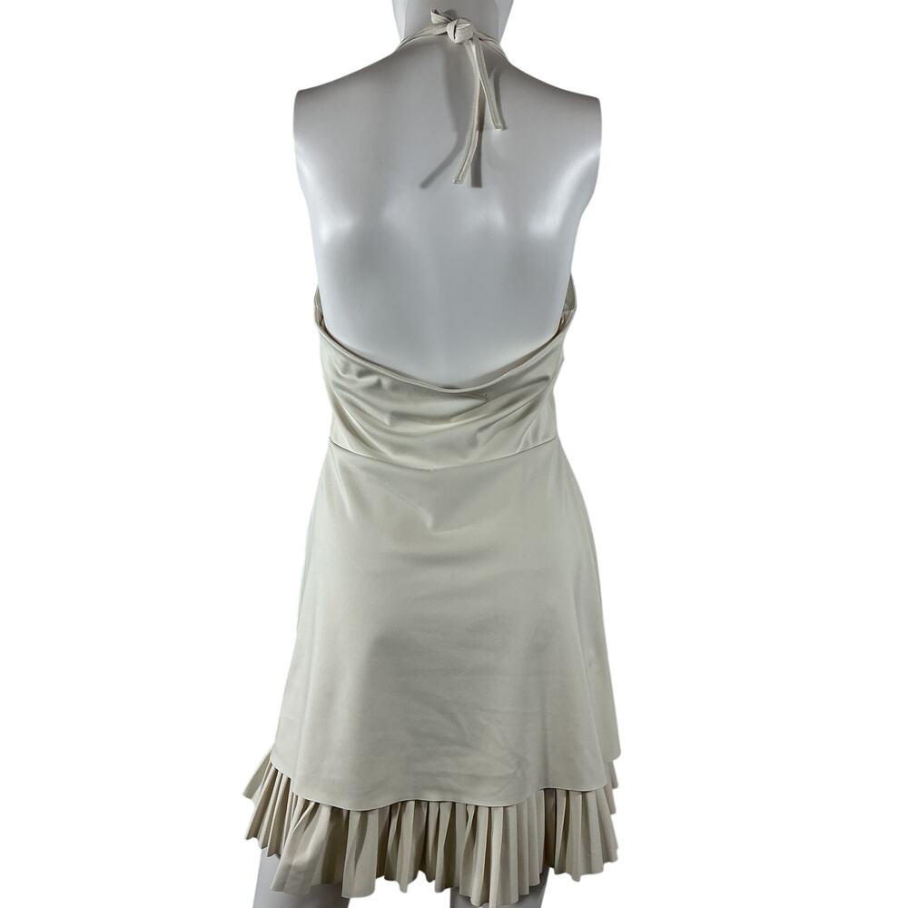 Reformation Halter Cream Ecomove Dress Size L - Picture 3 of 4